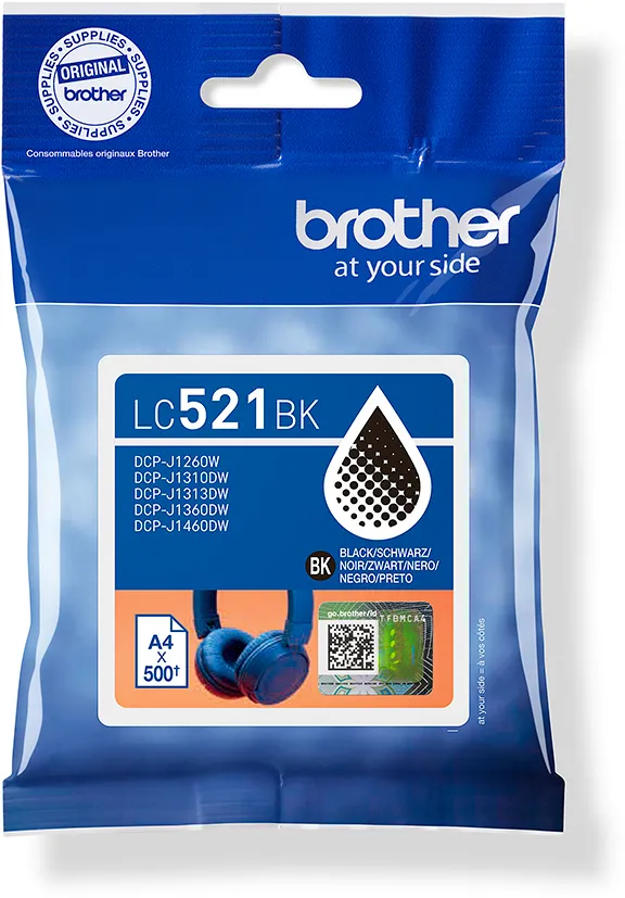 Cartus Imprimanta Brother LC521BK Black Inkjet Cartridge