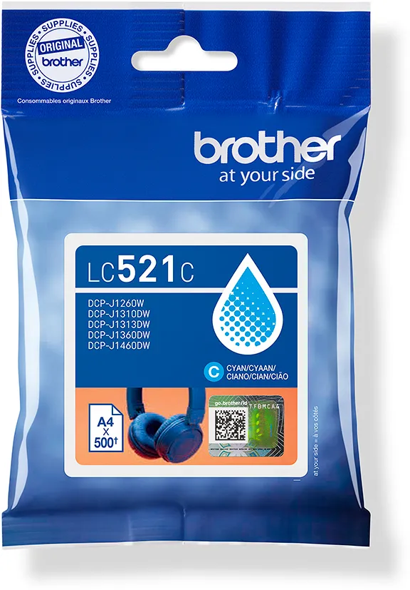 Cartus Imprimanta Brother LC521C Cyan Inkjet Cartridge