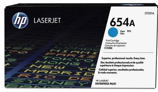 Toner imprimanta HP CYAN NR.654A CF331A 15K ORIGINAL LASERJET M651