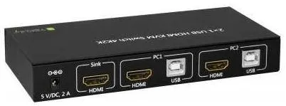 Switch KVM TECHLY USB, HDMI, 4K, 2 moduri