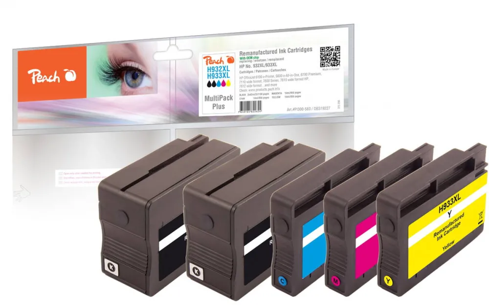 Cartus Compatibil Peach Inlocuitor Pentru HP Nr.932/933XL MultiPackPlus
