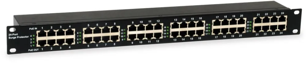 Switch 24 Port ESP-2400 PoE 6kV 30W 19"Sp. Schutz
