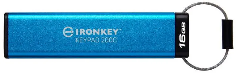 Memorie USB Kingston IronKey Keypad 200C 16GB USB-C