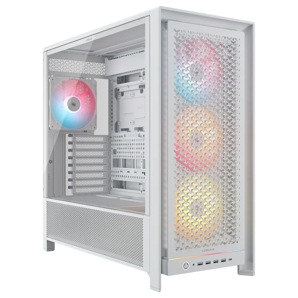 Carcasa PC Corsair FRAME 5000D RS ARGB Airflow, Mid-Tower, ATX, Alb