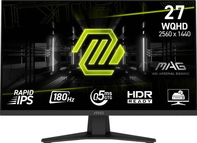 Monitor MSI MAG 274QF, IPS, 27 inch, WQHD, 2560 x 1440, HDMI, DisplayPort, 180 Hz, 0.5 ms, Negru 9S6-3CE41H-048