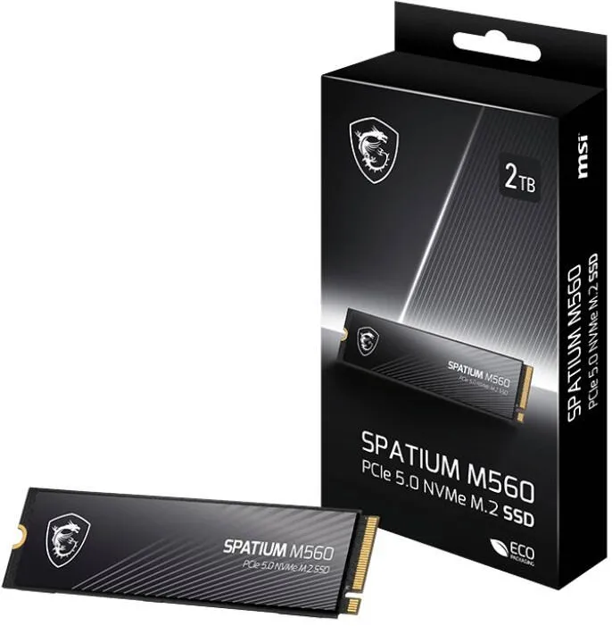 SSD MSI MSI Spatium M560 PCIE 5.0 NVME M.2 2 TB PCI Express 5.0 3D NAND