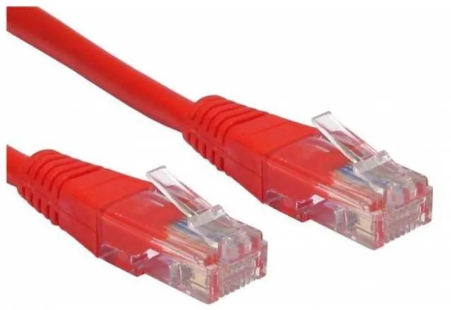 Cablu Spacer CABLU UTP Patch cord cat. 5E - 0.5 m, red Spacer "SP-PT-CAT5-0.5M-R"
