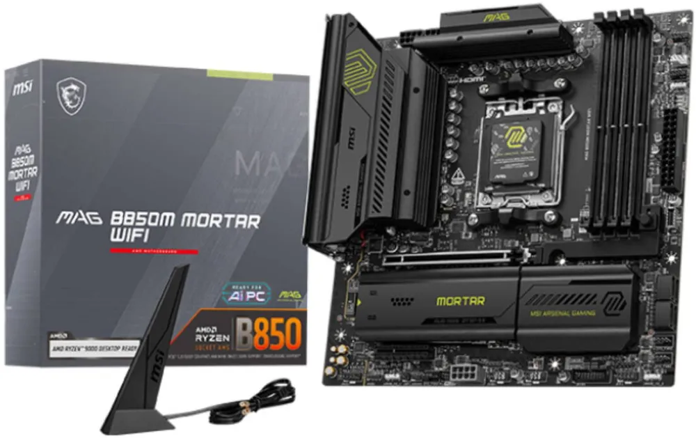 Placa de Baza MSI MAG B850M MORTAR WIFI  AMD B850 Socket AM5 micro ATX