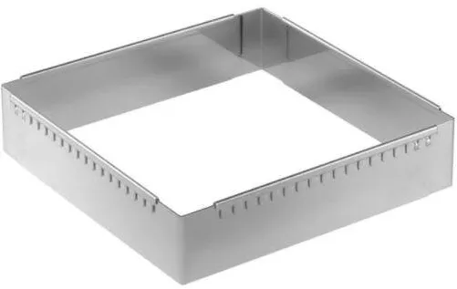 De Buyer Cadru de patiserie reglabil otel 20-37 cm, patrat