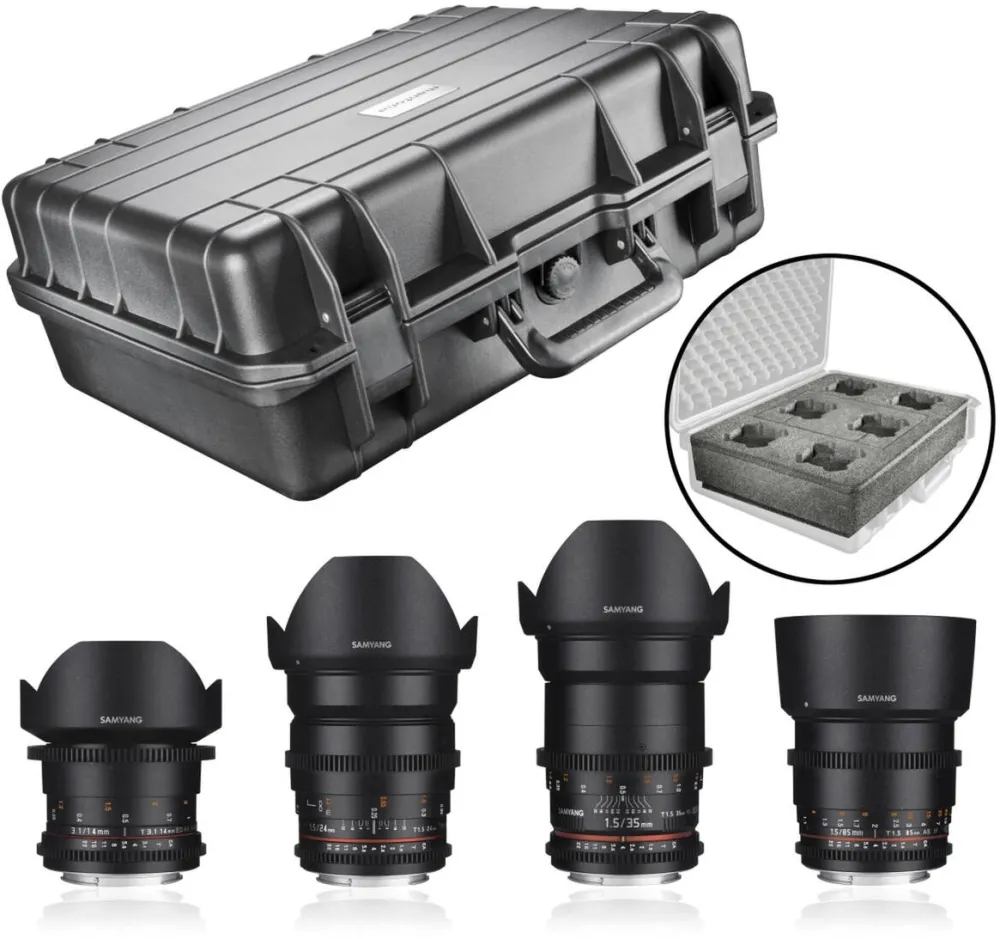 Obiectiv Samyang Video DSLR basic Set II Sony E