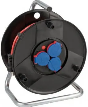 Brennenstuhl "Garant" Cable Reel, IP44, cable red 40 m, special plastic, black