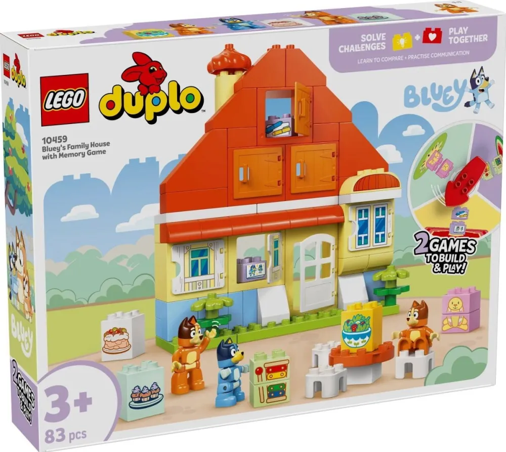 LEGO BLUEY 10459 Bluey's Family House with Memory Game