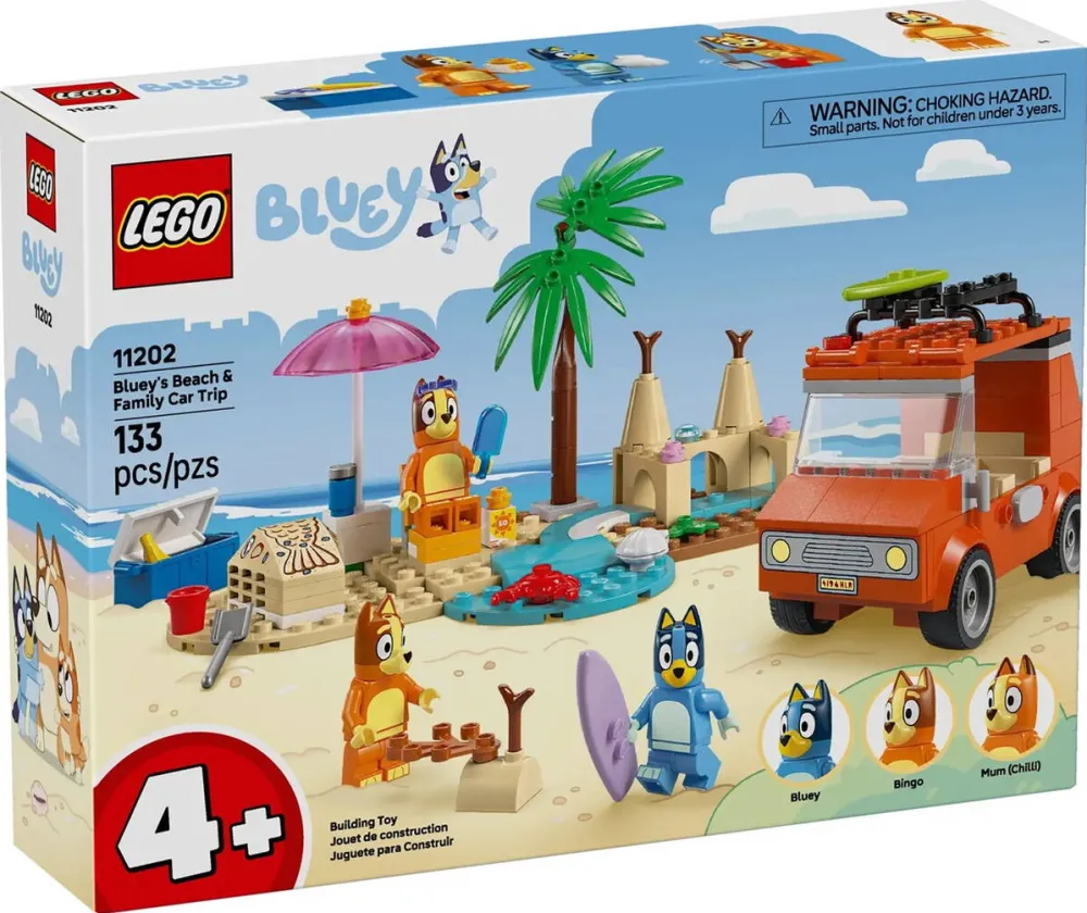 LEGO BLUEY 11202 Bluey's Beach & Family Car Trip