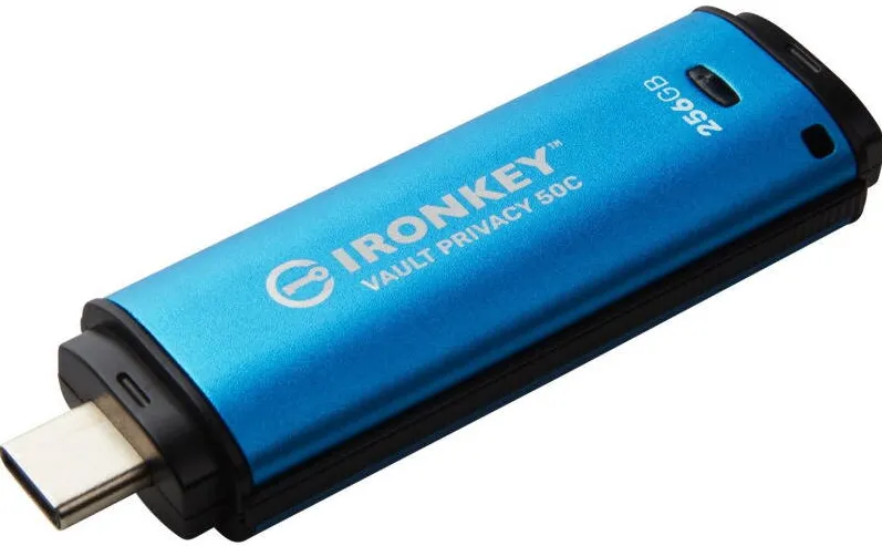 Memorie USB Kingston IronKey Vault Privacy 50C Series AES-256 Encrypted 256GB