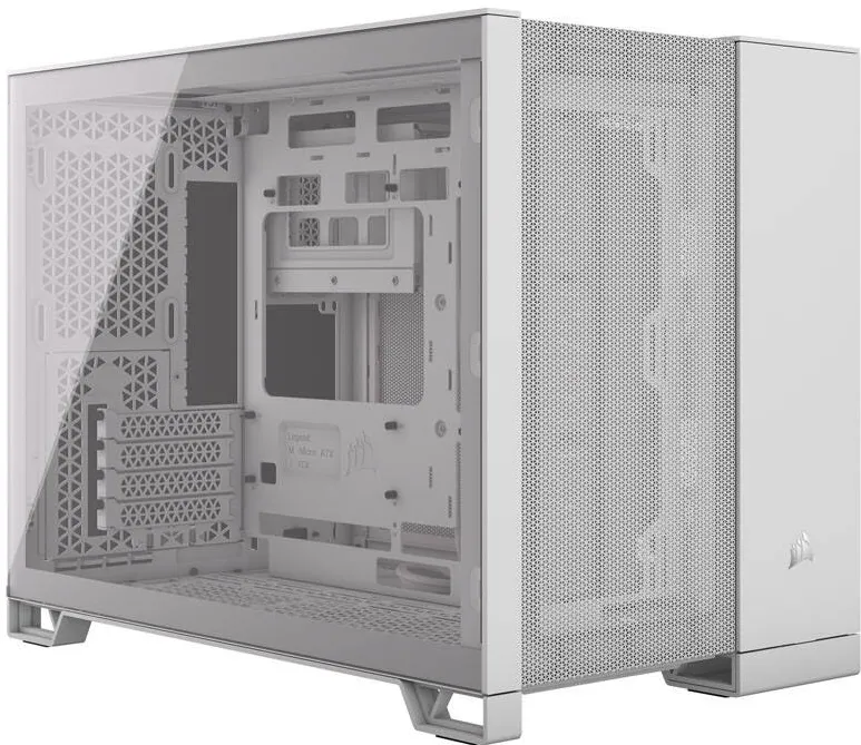 Carcasa PC Corsair 2500D Airflow Micro-ATX, sticla securizata - alba