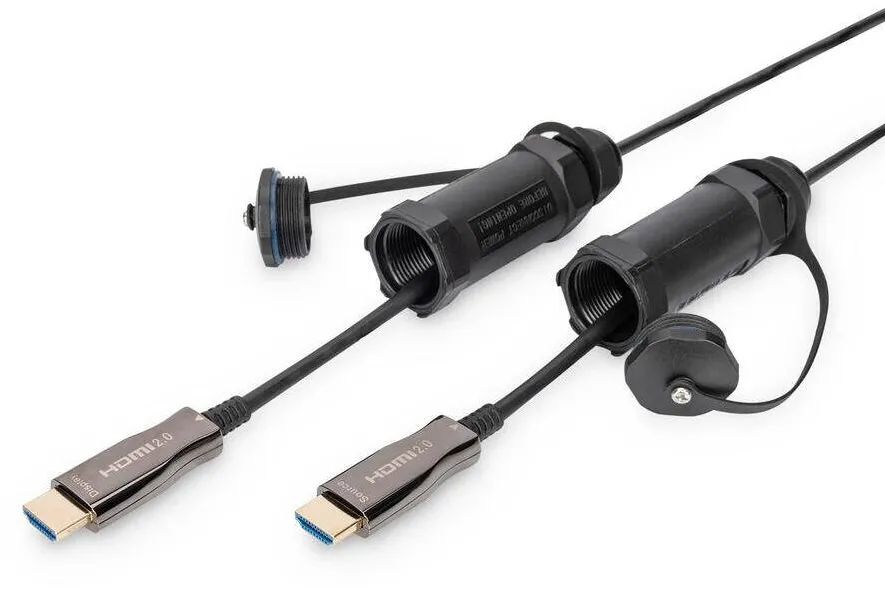 Cablu HDMI Assmann AOC St/St IP68 4K 10m Negru