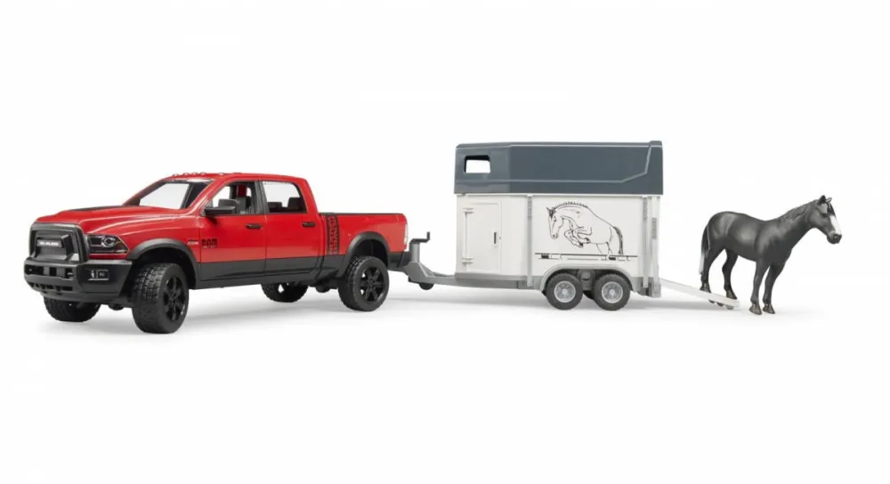 Masinuta BRUDER Car RAM 2500 Power Wagon with traile
