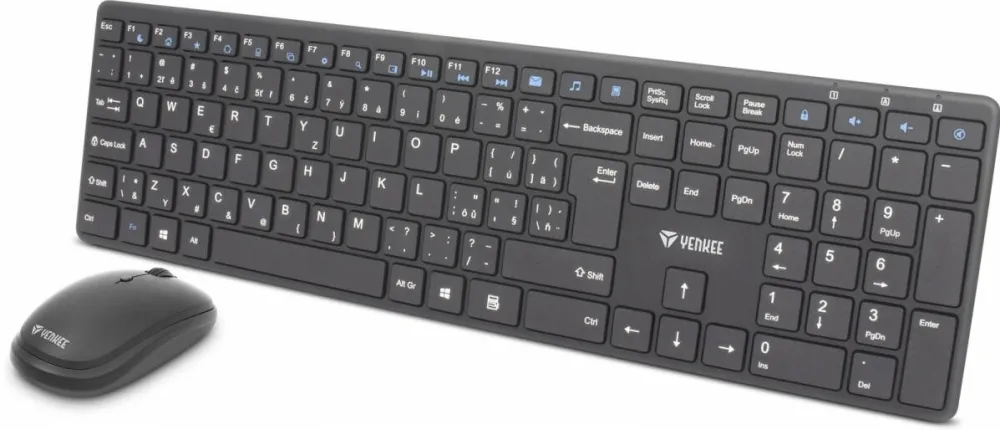 Tastatura Yenkee YKM 2008CS Tibe wireless + mouse set