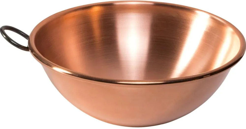 De Buyer inocuivre Copper Bowl with Ring Grip