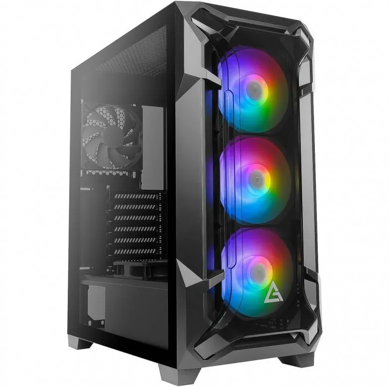Carcasa PC Antec Gamer Dark Fleet DF600 FLUX Midi Tower Negru