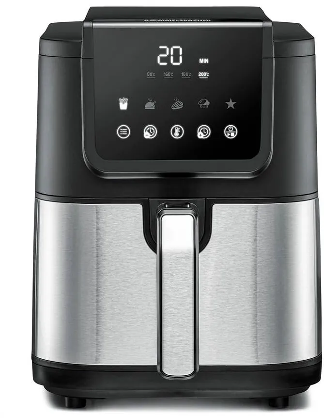 Friteuza cu aer cald ROMMELSBACHER FRH 1500 XL negru si inox