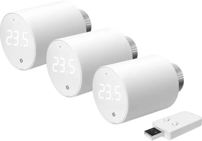 Shelly Shelly BLU TRV thermostatic head (3 pieces with control unit)