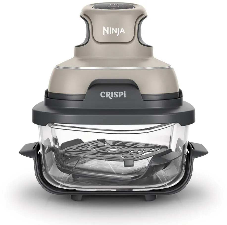 Friteuza cu aer cald Ninja FN101EUST CRISPi 4-in-1, 1.4L+3.8L, 1700W, gri stone