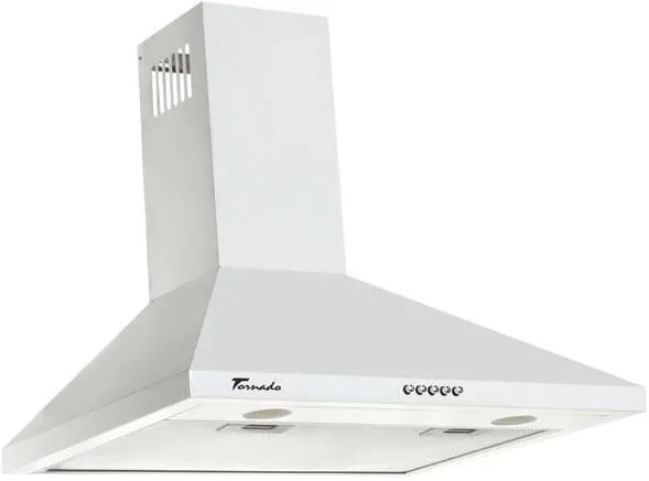 Tornado Hota tip Cupola Kent 750 (50) LED, 1 motor Turbo, latime 50 cm, 3 viteze, absorbtie 750 m3/ora, filtru anti-grasimi aluminiu 5 straturi, Alb