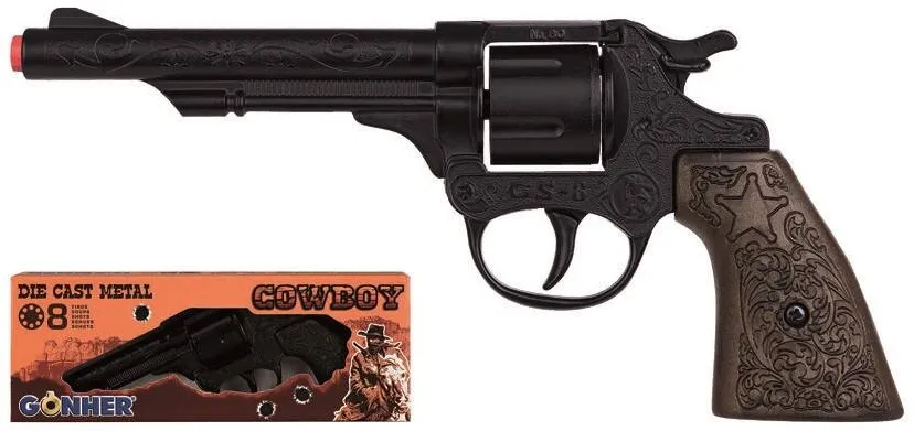 Jucarie Pulio Metal cowboy gun GONHER 80/6