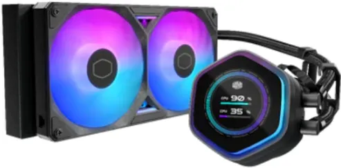 Cooler Cooler Master MasterLiquid 240 Atmos II LCD, ARGB LED, 2 x 120 mm, Black