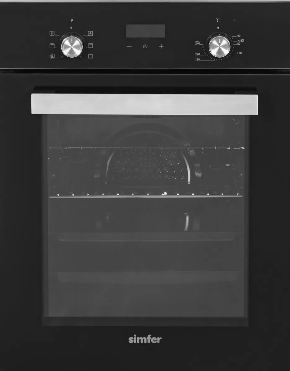 Simfer 4207DERSP.1 Oven, Multifuncional, Capacity 47 L, Easy to clean, Pop up knobs, Black