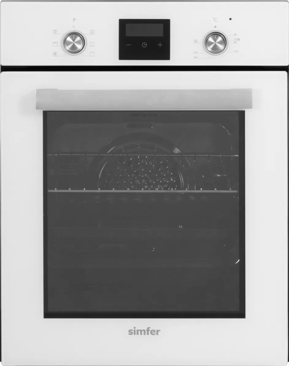 Simfer 4207DERBB.1 Oven, Multifuncional, Capacity 47 L, Easy to clean, Pop up knobs, White