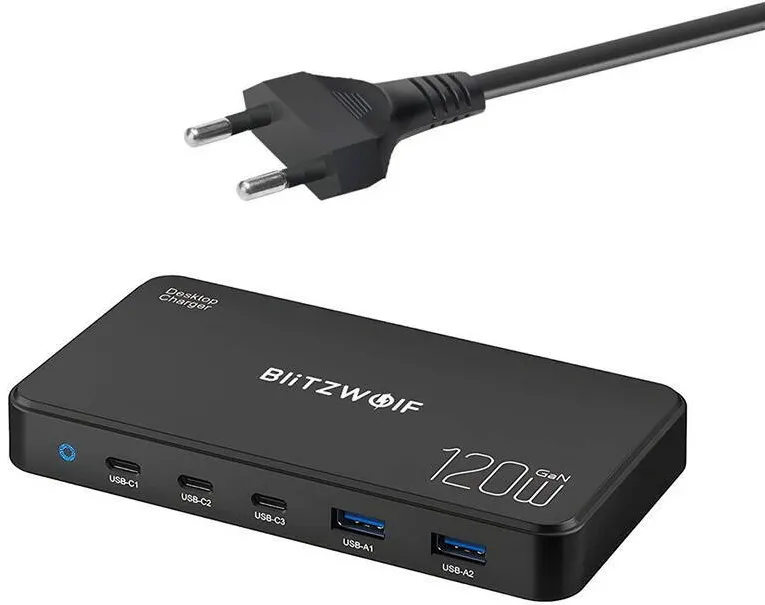 BlitzWolf BW-i100 5in1 incarcator de retea 120W