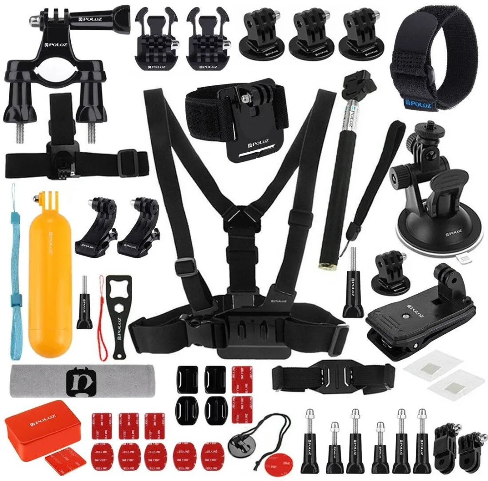 Puluz Accesorii Ultimate Combo Kits pentru camere sport PKT16 53 in 1