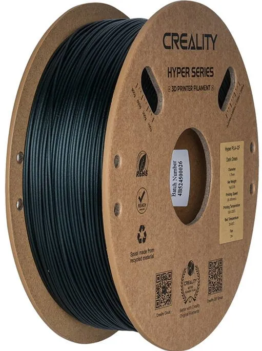 CREALITY Hyper PLA-CF Filament (verde inchis)