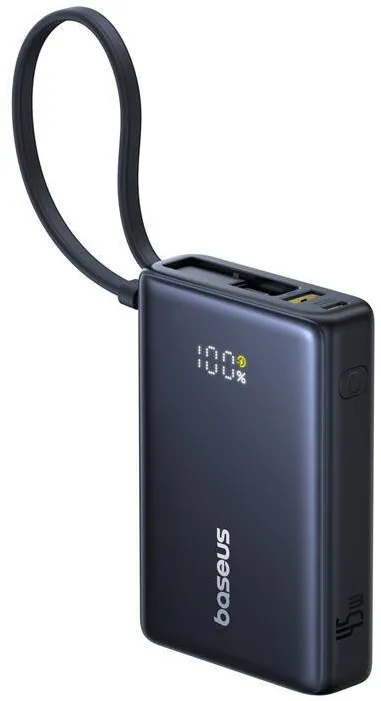 Baseus Powerbank PicoGo Afisaj digital 10000mAh 45W (negru)