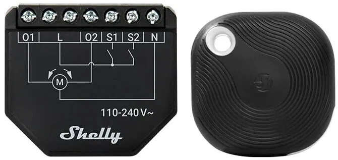 Shelly Shutter WiFi + buton BLU dur 1 controler jaluzele / perdele