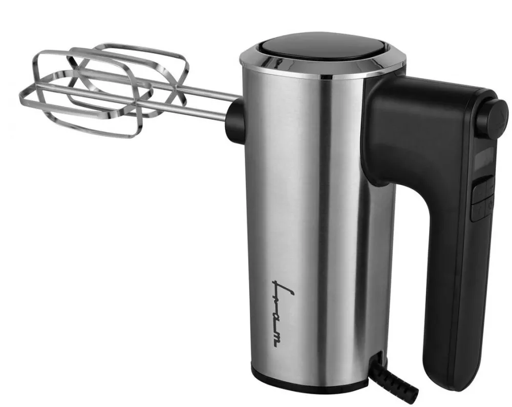 FRAM Mixer de mana FHM-4006DSS, 400W, 6 viteze + turbo, Inox