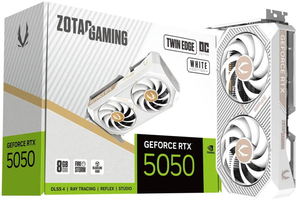 Placa Video ZOTAC GAMING GeForce RTX 5050 Twin Edge OC NVIDIA 8 GB GDDR6