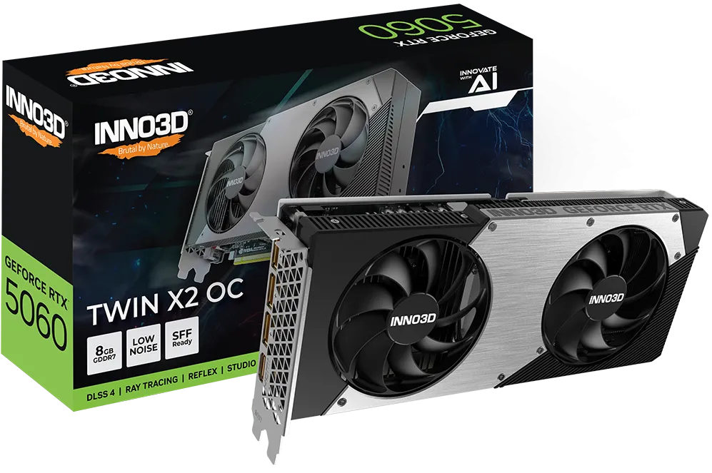 Placa Video Inno3D RTX 5060 Twin X2 OC 8GB