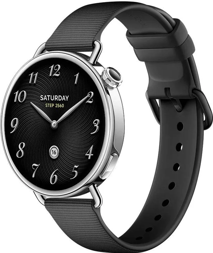Smartwatch Xiaomi Watch S4 41mm Fluororubber Strap, Black
