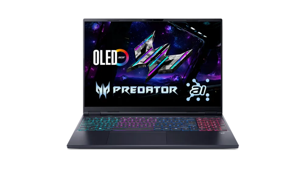 Laptop Acer Predator Helios Neo 16S AI PHN16S-71-7556/16"/OLED U7/255HX/16GB/1TB/Nvidia RTX 5060/Win11Home/Black/2Y Warranty
