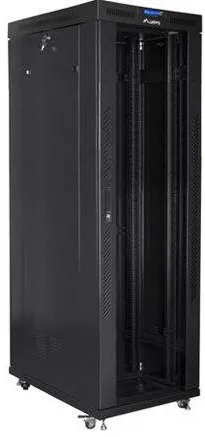 Cabinet rack LANBERG FF01-8042-12BL 19 inch 42U 800x1000 mm de podea cu usa din sticla LCD V2 negru