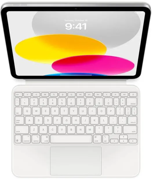 Accesoriu Tableta Apple Husa cu tastatura Magic Keyboard Folio pentru iPad de 10.9inch 10th generatie, Layout US, White