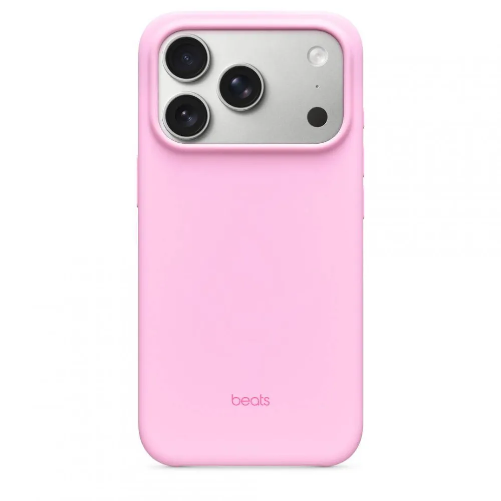 Apple Protectie pentru spate Beats Policarbonat cu MagSafe si Camera Control pentru iPhone 17 Pro, Pebble Pink