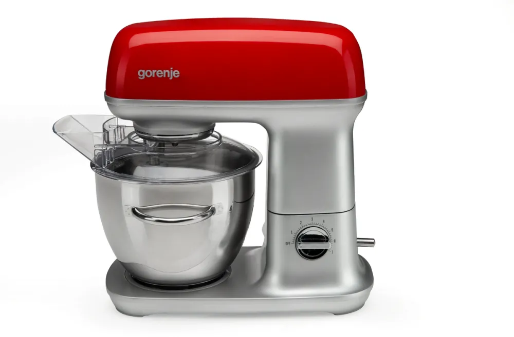 Mixer planetar GORENJE MMC1000RLR 1000 W bol 4.5 L inox/rosu