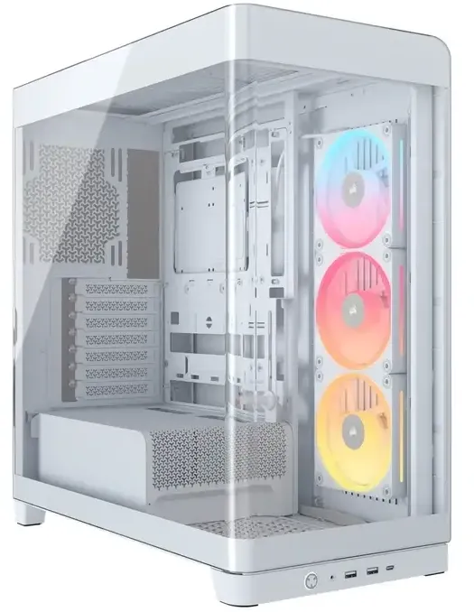 Carcasa PC Corsair FRAME 4500X LXR RGB White Mid Tower ATX