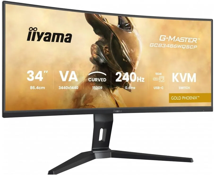 Monitor IIyama G-Master GCB3486WQSCP-B1 Gold Phoenix - 240Hz | UWQHD | 34'' | VA | 0,4ms