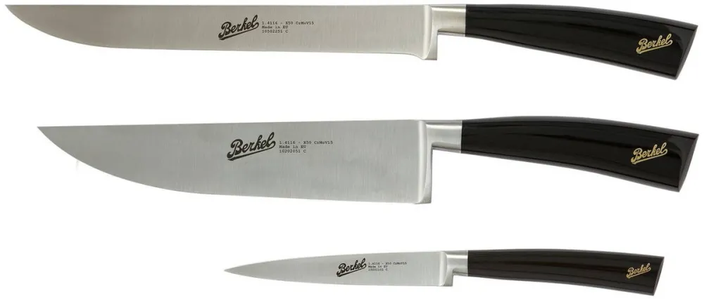 Berkel Cutit Elegance Black Glossy Chef-Set 3-pcs.