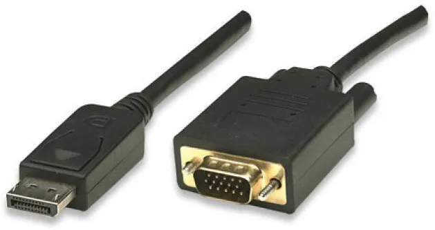 TECHLY Cablu DisplayPort la VGA Negru 1,8m